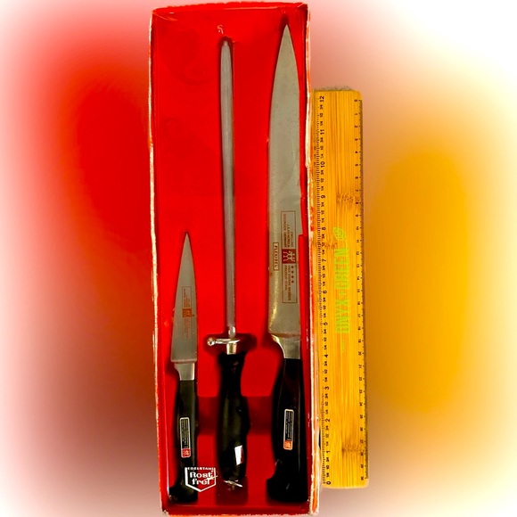 VTG Zwilling J. A. Henckels Solingen Germany Cutlery Kitchen knives KNIFE SET - Picture 2 of 7